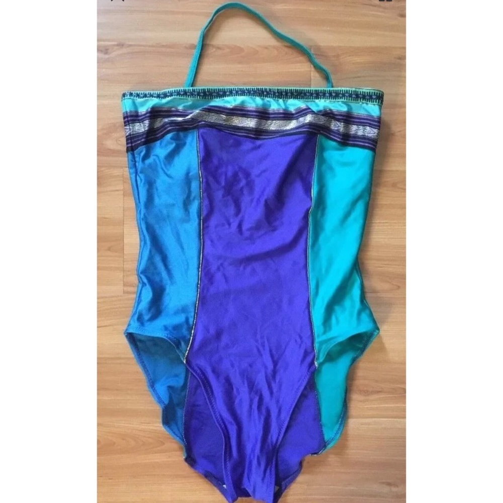 Gottex vtg Lycra One Piece Swim Suit Sz M
